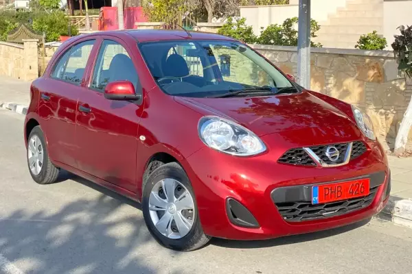 Nissan March for rent in Cyprus