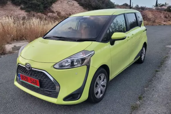 Toyota Sienta for rent in Cyprus