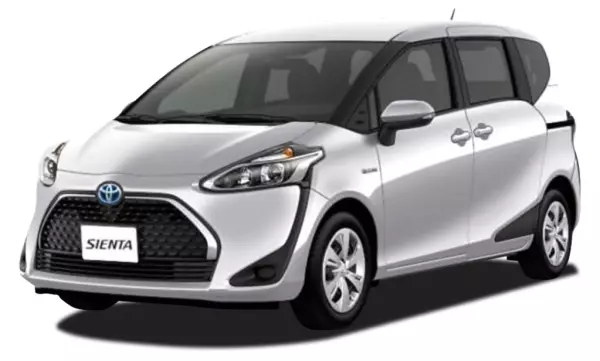Toyota Sienta for rent in Mouttagiaka